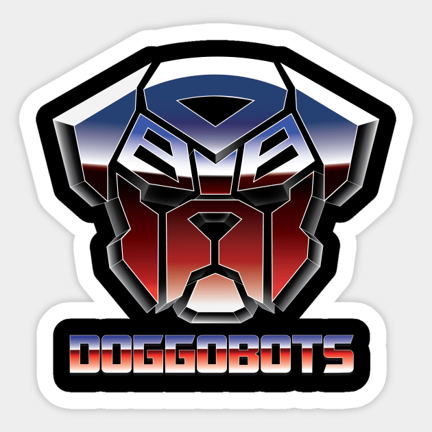 Doggobots - Dog Autobots - Transformers Sticker by Sandekala